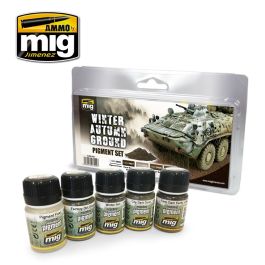 Ammo Mig Winter-Autumn Ground Pigment Set