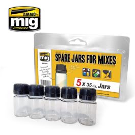 Ammo Mig Spare Jars for Mixes (5 x 35ml)