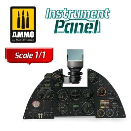 Ammo Mig Hawker Hurricane Mk. I Instrument Panel 1/1 Scale 2D Print On MDF