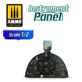 Ammo Mig Supermarine Spitfire Mk. Vb - Instrument Panel 1/2 Scale 2D Print On MDF