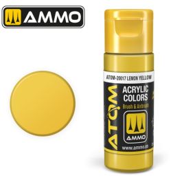 Atom: Lemon Yellow Acrylic Paint 20ml Bottle