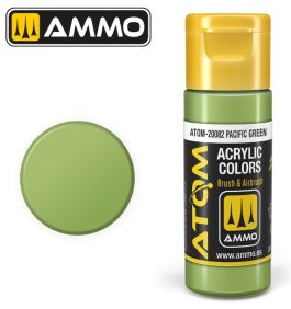Atom: Pacific Green Acrylic Paint 20ml Bottle