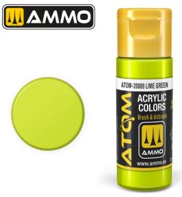 Atom: Lime Green Acrylic Paint 20ml Bottle