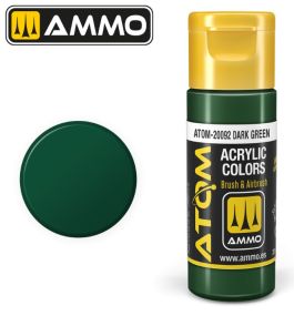 Atom: Dark Green Acrylic Paint 20ml Bottle