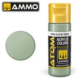 Atom: Sky Green Acrylic Paint 20ml Bottle
