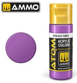 Atom: Purple Acrylic Paint 20ml Bottle