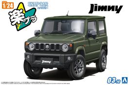Aoshima 1/24 Snap Car #03-JG JB64 Jimny 2018 Jungle Green