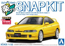 Aoshima 1/32 Snap Kit #22-Sy Honda DC2 Integra Type R (Sunlight Yellow)