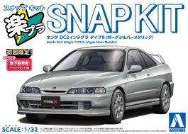 Aoshima 1/32 Snap Kit #22-Vs Honda DC2 Integra Type R (Vogue Silver Metallic)