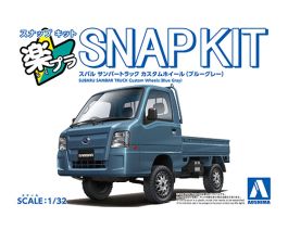 Aoshima 1/32 SNAP KIT #05CU-BG Subaru Sambar Truck Custom Wheels (Blue Gray)  Truck kits