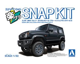 Aoshima 1/32 SNAP KIT #09CU-BB Suzuki JB64 Jimny Custom Wheel (Bluish Black Pearl 3)