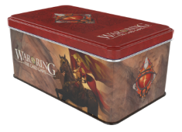 Lord of the Rings: War of the Ring:  Card Box/Sleeves: Red Bannerman Version