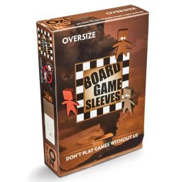 Deck Protector: Board Game Sleeve: Non-Glare: Oversize Brown (50)