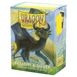 Deck Protector: Dual Matte: Yellow & Silver (100)