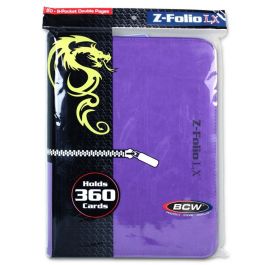 Binder: 9pkt: Zipper Folio: LX PURPLE