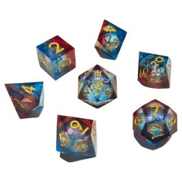 7-Set Nebula Liquid Core Red Blue