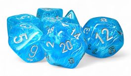 Luminary: Mega-hedral Sky/silver 7-Die Set