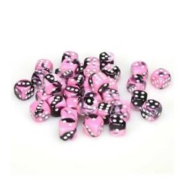 CHX26830 Chessex Manufacturing Gemini 2: 12mm D6 Black Pink/White (36)