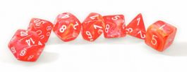 Nebula: Polyhedral Aura/white Luminary 7-Die Set
