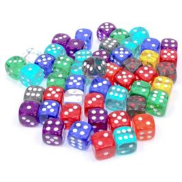 d6 Bag 12mm Translucent (50)