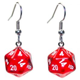 Hook Earrings TR RD Mini d20
