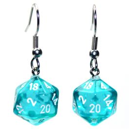 Hook Earrings TR TL Mini d20