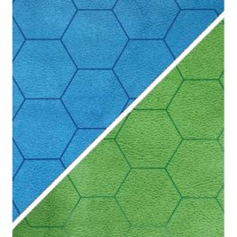 Battlemat: 1in Reversible Blue-Green Hexes (23.5in x 26in Playing Surface)
