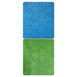 Megamat: Reversible Hexes Blue/Green (34½” x 48” Playing Surface)