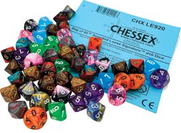 Bag of 50 Assorted loose Mini-Polyhedral d10s (3rd release)