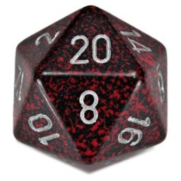 d20Single34mmSP SilverVolcano