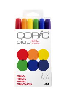 Copic Ciao Marker Primary 6Pc Set