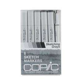Copic Sketch Marker Sketching Grays 6Pc Set