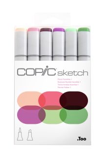 Copic Sketch Marker Floral Favorites I 6Pc Set