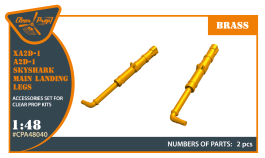 Clear Prop 1/48 XA2D-1, A2D-1 Skyshark main landing legs for Clear Prop kits