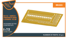 Clear Prop 1/72 Ki-51 Sonia (all versions) PE landing flaps