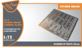 Clear Prop 1/72 La-5 (all versions) PE landing flaps