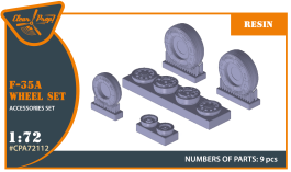 Clear Prop 1/72 F-35A wheel set