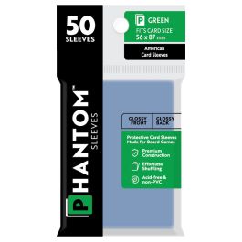 Phantom: Protective Sleeves:: Gloss/Gloss Green Size (50)