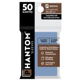 Phantom: Protective Sleeves:: Gloss/Gloss Brown Size (50)
