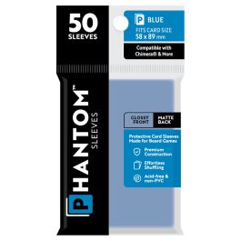 Phantom: Protective Sleeves: Gloss/Matte BLUE Size (50)