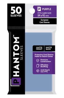 Phantom: Protective Sleeves: Matte/Matte Purple Size (50)