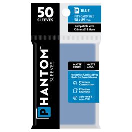 Phantom: Protective Sleeves: Matte/Matte Blue Size (50)