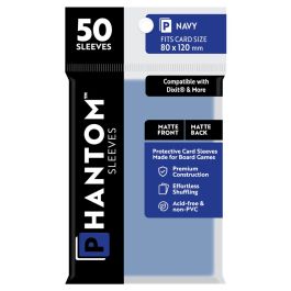 Phantom: Protective Sleeves: Matte/Matte Navy Size (50)