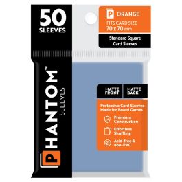 Phantom: Protective Sleeves: Matte/Matte Orange Size (50)