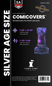 Comicare: Silver PP Resealable Bags (100)