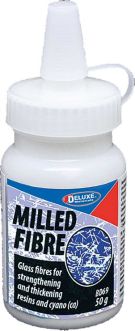 Milled Fiber for Epoxy/Resin Strengthening 50g Bottle