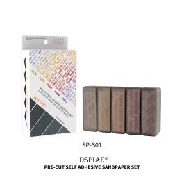 Dspiae #180-#800 Adhesive Sandpaper Set 100pcs