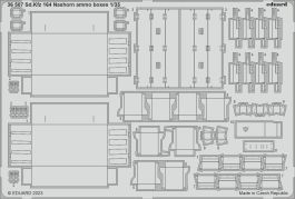 Eduard 1/35 Sd.Kfz. 164 Nashorn Ammo Boxes [Photo etched set], for BORDER MODEL