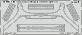 Eduard 1/48 F-4E reinforcement straps & formation lights [Photo etched set], for MENG