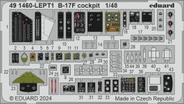 Eduard B-17F cockpit 1/48 Photo etched set for EDUARD